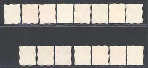 1948-52 Singapur - SG 13/15, gezackt 14 - postfrisch**