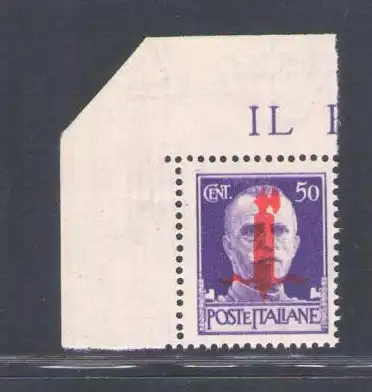 1944 Italienische Sozialrepublik, 50 Cent Nr. 493BA - POSTFRISCH**