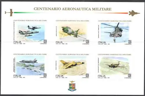 2023 Italien - Republik, hundertjähriges Jubiläum der Luftwaffe - Blatt - Neu, postfrisch**
