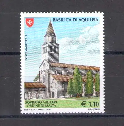 2020 Smom - Basilika von Aquileia - Gemeinsame Ausgabe mit dem Vatikan - postfrisch**