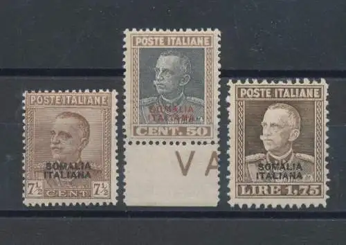 1928 SOMALIA - Überdruckte Michetti, Nr. 116/118 - 3 Werte - postfrisch**