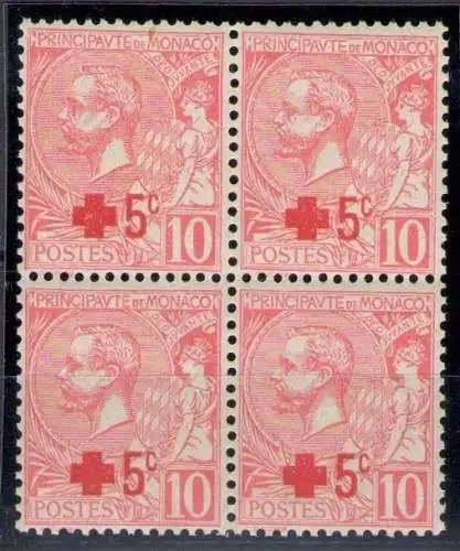 1914 München Rotes Kreuz Viertel 5c von 10 c rosa Nr. 26 postfrisch/**