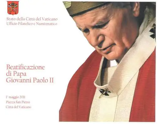 2011 Vatikan, Seligsprechung von Papst Johannes Paul II. - FOLDER - MNH**