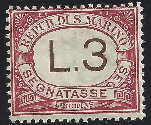 1919 SAN MARINO, Tassen Nr. 7 mnh/**