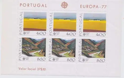 1977 EUROPA CEPT Portugal Tourismusblatt postfrisch**