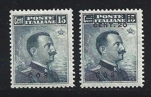 1912-16 EGEO COO, Nr. 4 und 8 2 MNH/** Werte