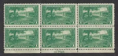 1925 USA, Nr. 427 1 c. grün postfrisch/** block