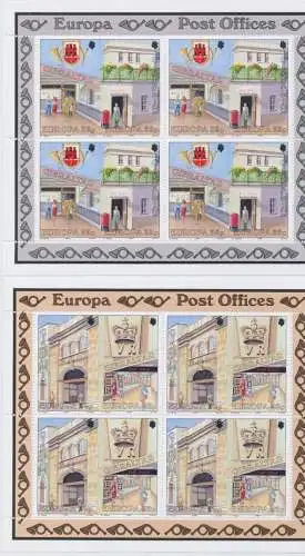 1990 EUROPA CEPT Gibraltar 2 Mini-Postgebäude postfrisch **