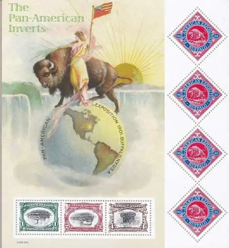 2001 USA, Tiere, BF 49 MNH/**