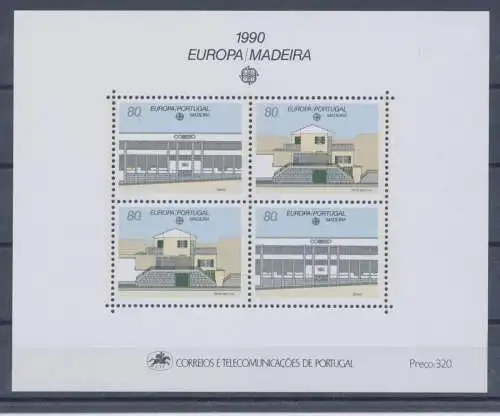 1976 EUROPA CEPT Madeira Blatt Postgebäude postfrisch **