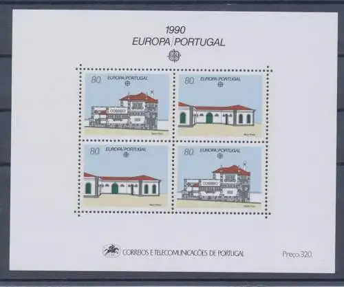 1976 EUROPA CEPT Portugal Broschüre Postgebäude postfrisch**