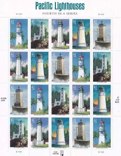 2007 USA, Nr. 4386/4390 20 MNH/**