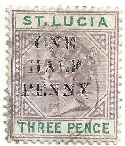 1892 ST. LUCIA - SG Nr. 53 GEBRAUCHT