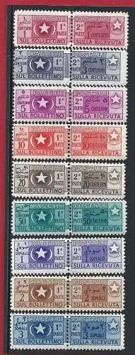1950 SOMALIA AFIS, Postpakete 1/9, postfrisch**
