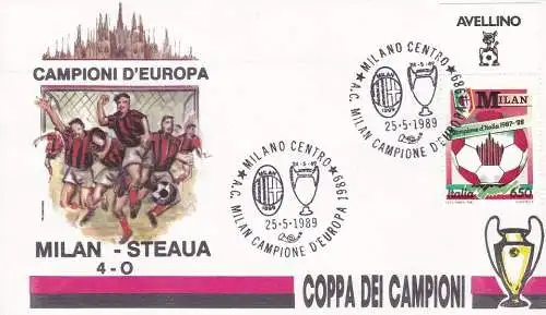 1989 Italien - Republik, Mailand Europameister GEDENKUMSCHLAG