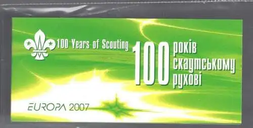 2007 EUROPA CEPT Ukraine/Ykpaiha Libretto/Booklet Scouts postfrisch**
