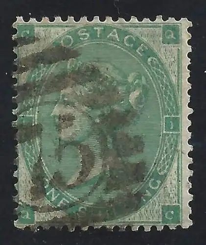 1862 GROSSBRITANNIEN - Nr. 24 1sh. grün GEBRAUCHT