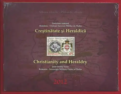 2012 Rumänien - Malta, Christentum Gemeinsame Ausgabe, MNH** FOLDER in OVP, Auflage 1000