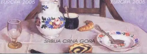 2005 EUROPA CEPT Serbien Montenegro Gastronomieheft postfrisch**