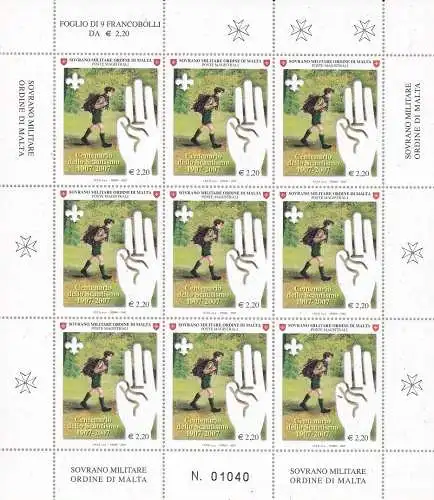 2007 SMOM - Nr. 888 Minifil von 9 mnh/**