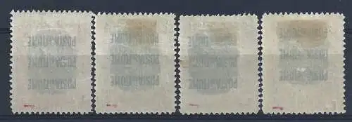 1921 Fluss, Nr. 172/175 - Fiumana-Bestandteil - hohe Werte - MH* SPRACH