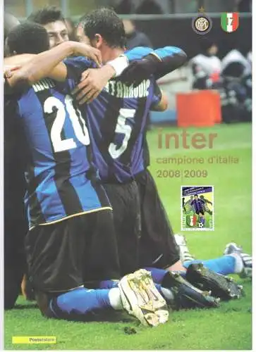 2008-2009 Italien - Republik, Ordnermarken Inter Campione d'Italia postfrisch**