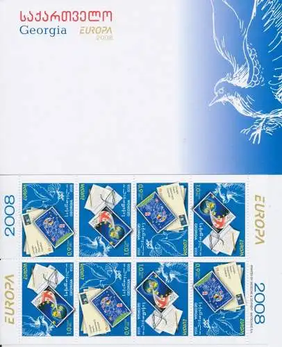 2008 EUROPA CEPT Georgia Heft La Lettera MNH**