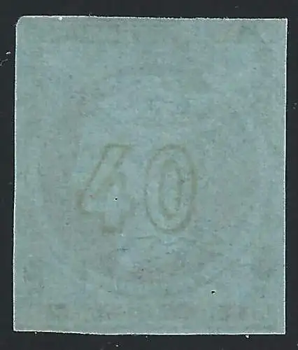 1861-62 Griechenland, Nr. 15A 40 Lepta lila GEBRAUCHTE ZAHLEN IN ORANGE