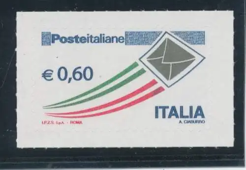 2009 Italien Republik, Nr. 3102 NICHT KATALOGISIERTE SORTE - Raybaudi-Zertifikat - MNH**