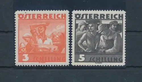1936 ÖSTERREICH, Nr. 482/483 - Volkskostüme - postfrisch**