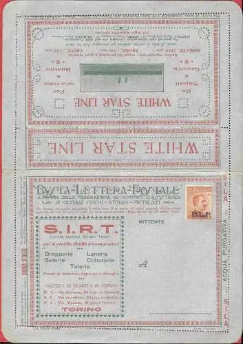 1922-23 KÖNIGREICH, BLP Nr. 7 20 Cent. orange NEU KOMPLETT SONDERTASCHE