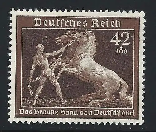 1938 Deutschland, Nr. 612 Fünftes braunes Band postfrisch/**