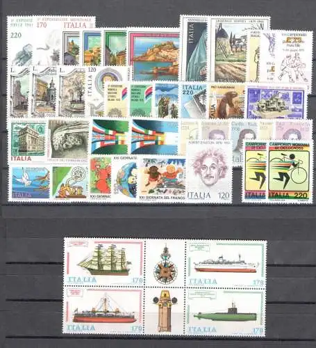 1979 Italien Republik, neue Briefmarken, Vollständiges Jahr 42 postfrisch Werte**