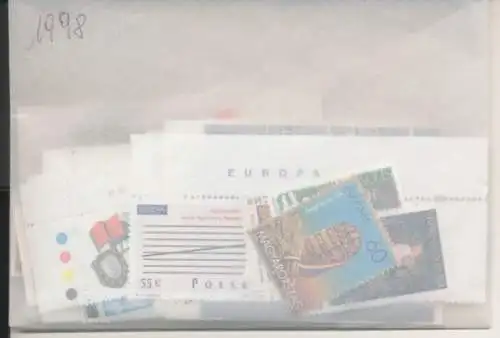 1998 EUROPA CEPT Gesamtjahrgang 58 Länder 105 postfrisch Werte**