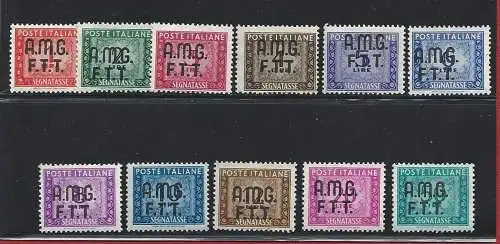 1947-49 TRIEST A - Segnatasse Nr. 5/15 mnh **