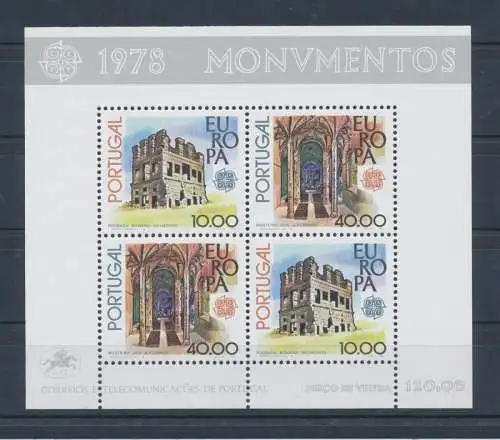 1978 EUROPA CEPT Blatt Portugal postfrisch**