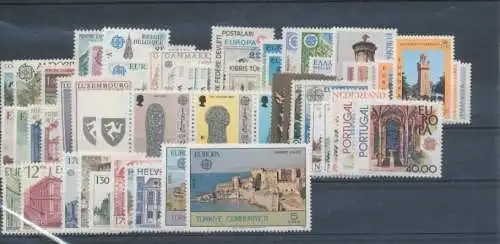 1978 EUROPA CEPT, kompletter Jahrgang, neue Briefmarken, Denkmäler 30 Länder 65 postfrisch Werte**