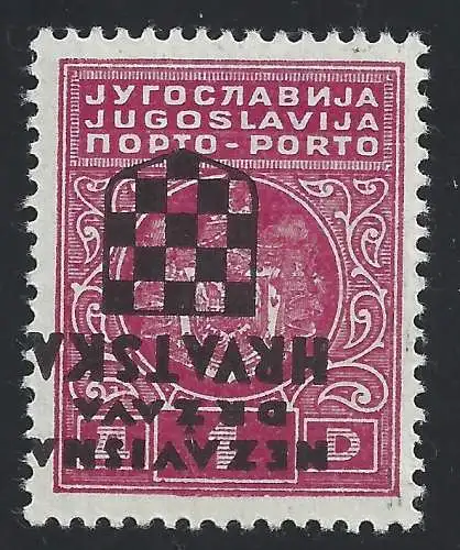 1941 KROATIEN, Steuern Nr. 2 mnh/** Zertifikat A.Diena