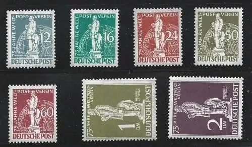 1949 BERLIN, Nr. 21/27 UPU 7 MNH/** Werte