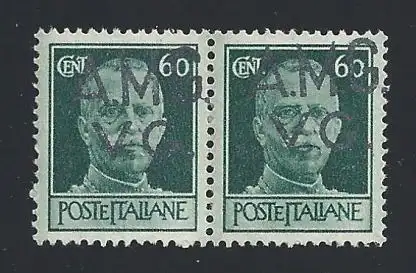 1945 VENEZIA GIULIA AMG VG, Nr. 6hv 60 c. mnh** paar verblassender druck