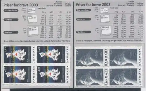 2003 EUROPA CEPT Dänemark Broschüren Die Kunst des Plakats postfrisch**