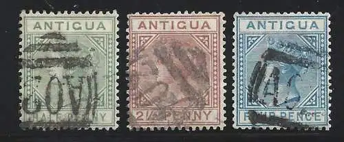 1882 ALT - SG Nr. 21/23 3 Werte GEBRAUCHT