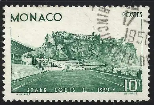 1939 MONACO, Nr. 184 Stadion Louis II. GEBRAUCHT