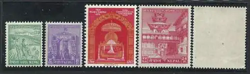 1956 NEPAL, SG Nr. 97/101 5 MNH/** Werte