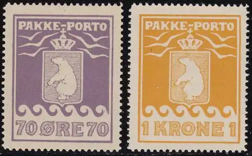 1930 GRÖNLAND, Postpakete 10/11 mnh/**
