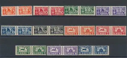 1934 ÄGÄIS, Postpakete, 1/11, 11 Werte, postfrisch**