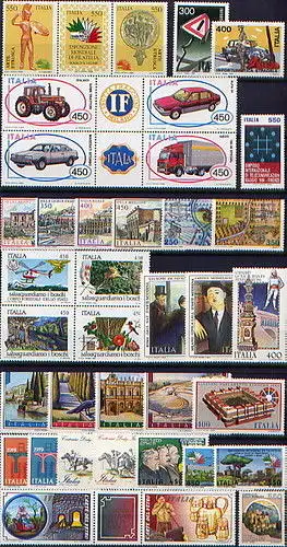 1984 Italien - Republik, Vollständiges Jahr 38 Werte, neue Briefmarken - postfrisch**