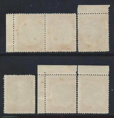 1927-28 Griechenland, Nr. 371 und 374, Navarino 6 Werte, postfrisch**