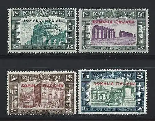 1930 SOMALIA - Nr. 140/143, 4 Werte, Miliz III, MNH**