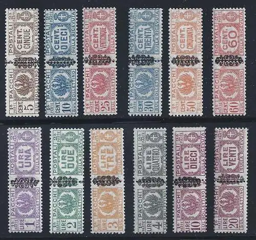 1945 LUOGOTENZA - Postpakete Nr. 48/59 12 Werte - postfrisch**